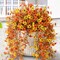 2 Pack Artificial Fall Mums Hanging Flowers – UV Resistant Faux Daisy Plants for Outdoor & Indoor Autumn Décor – Realistic Silk Plants for Porch, Patio, Balcony, Yard & Home